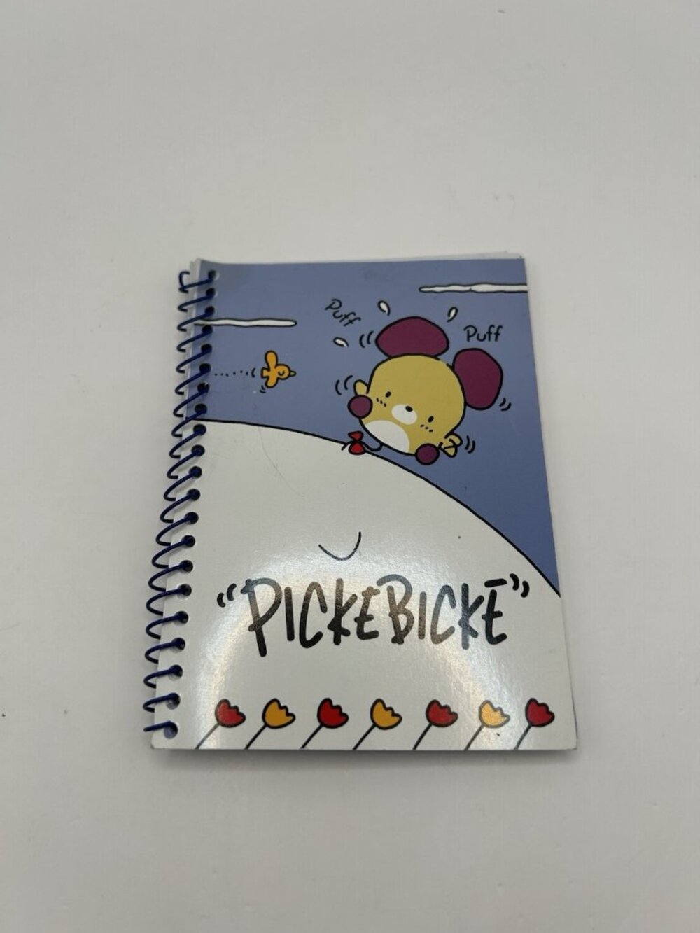 Sanrio 1995 Picke Bicke Spiral Notepad 33 Sheets Vintage Pickebicke Puff Bird - Picture 2 of 16